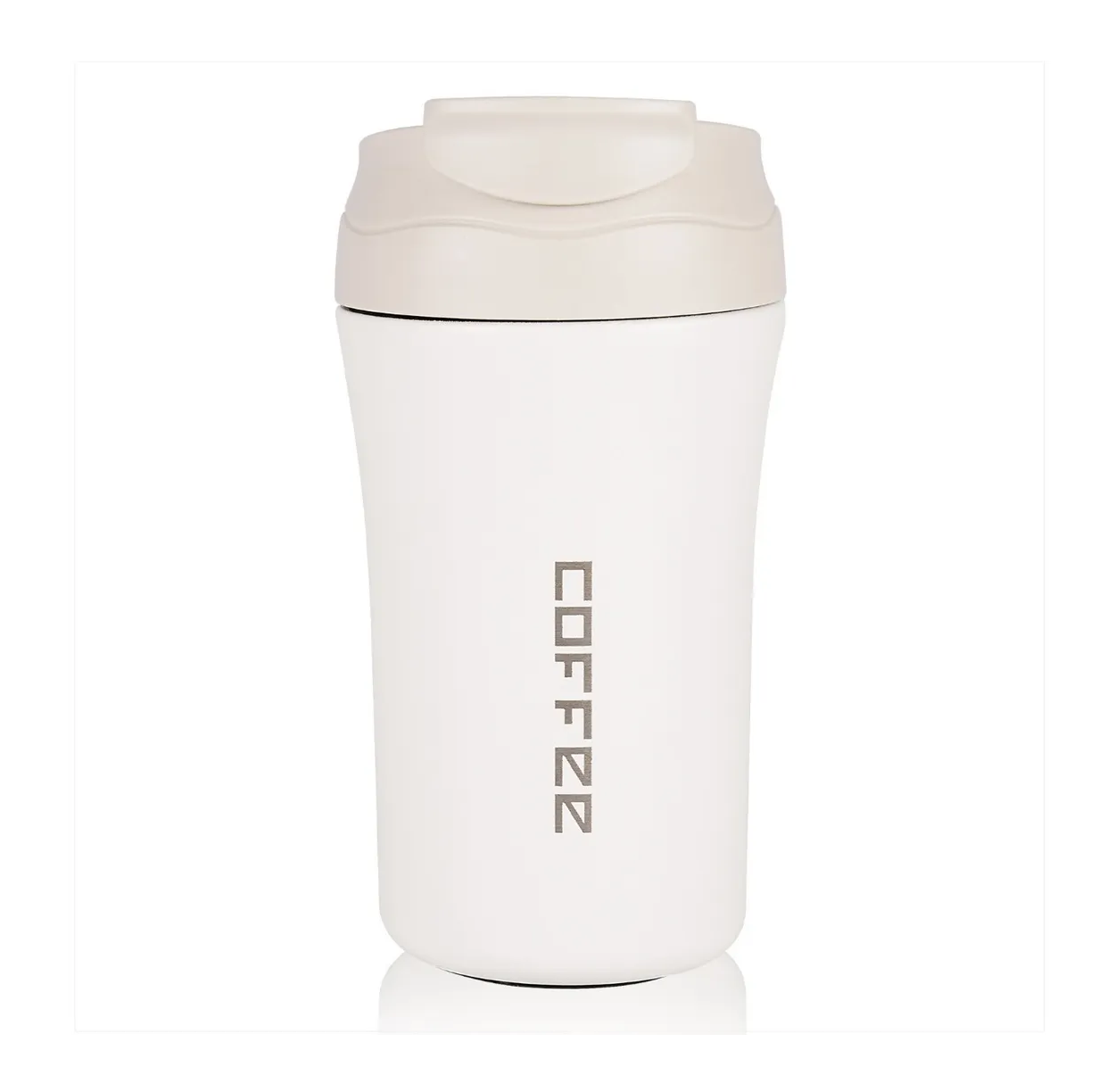 Termo Café Acero Inoxidable Botella Termo Vacío 400ml/13.5oz Blanco