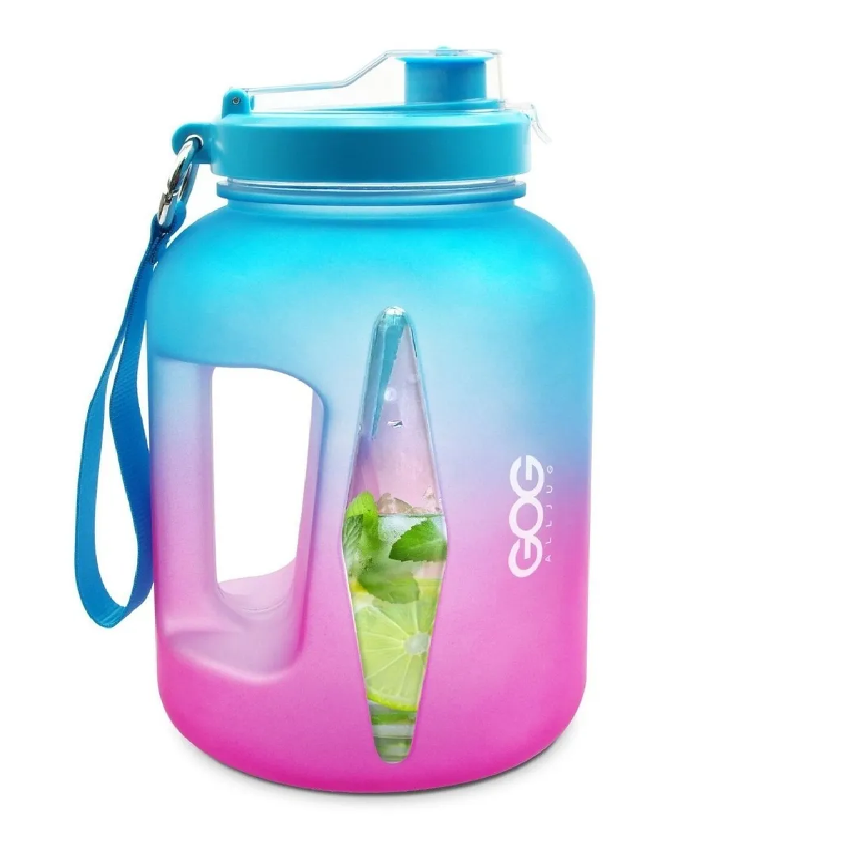 Botella de Agua Camping Medio Galon Blue