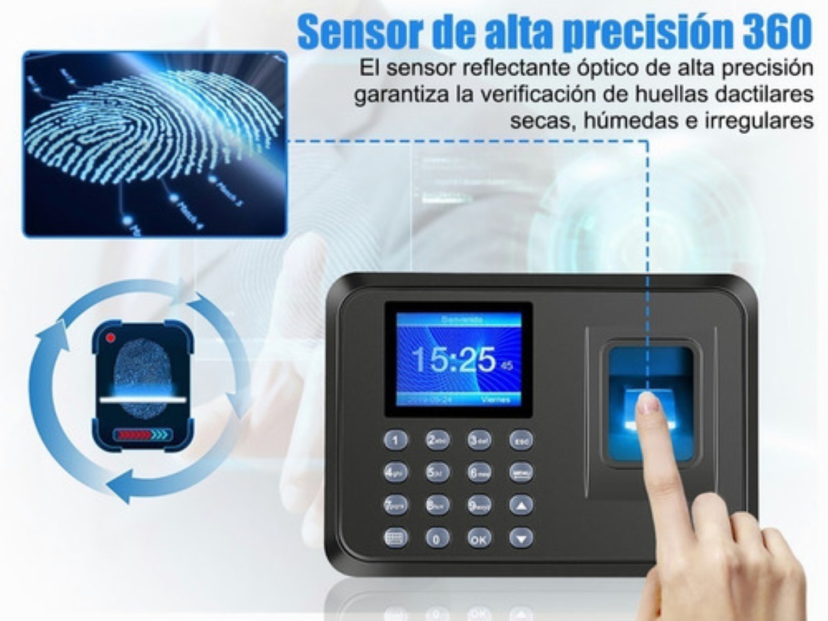 Reloj Checador Huella Biométrico Digital 