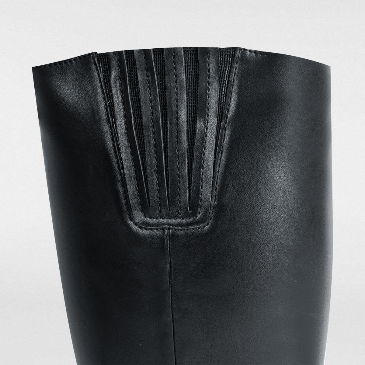 Botas extra largas de vestir marca Schatz para mujer, color negro, tacón medio, mod. 1044110