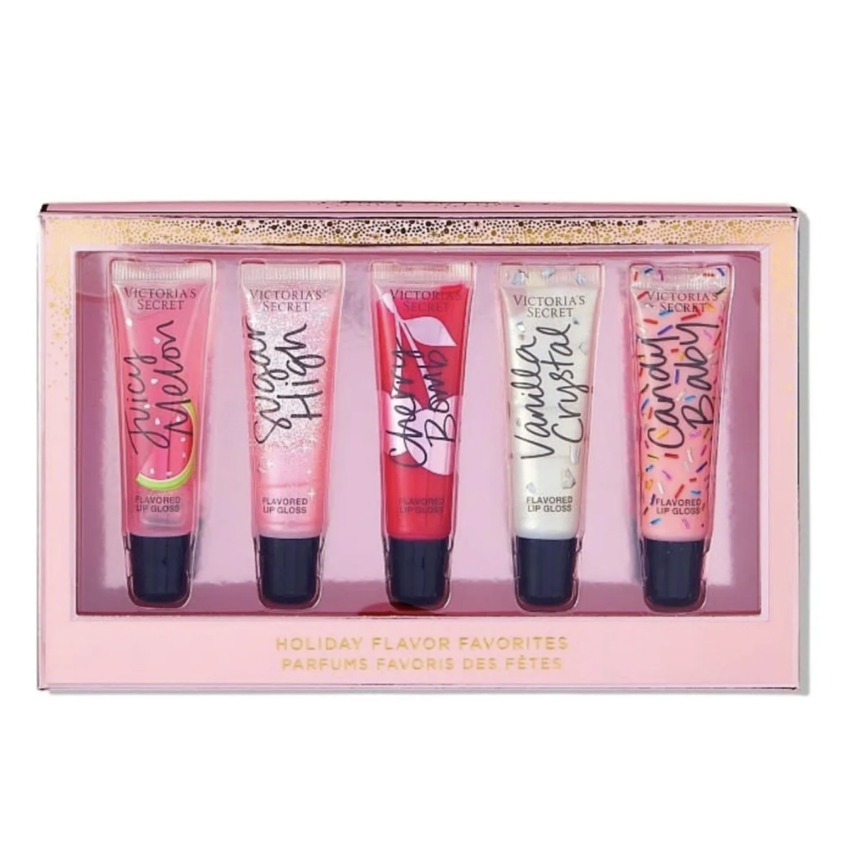 Set De 5 Gloss Victorias Secret Labiales Total Shine Addict Original 