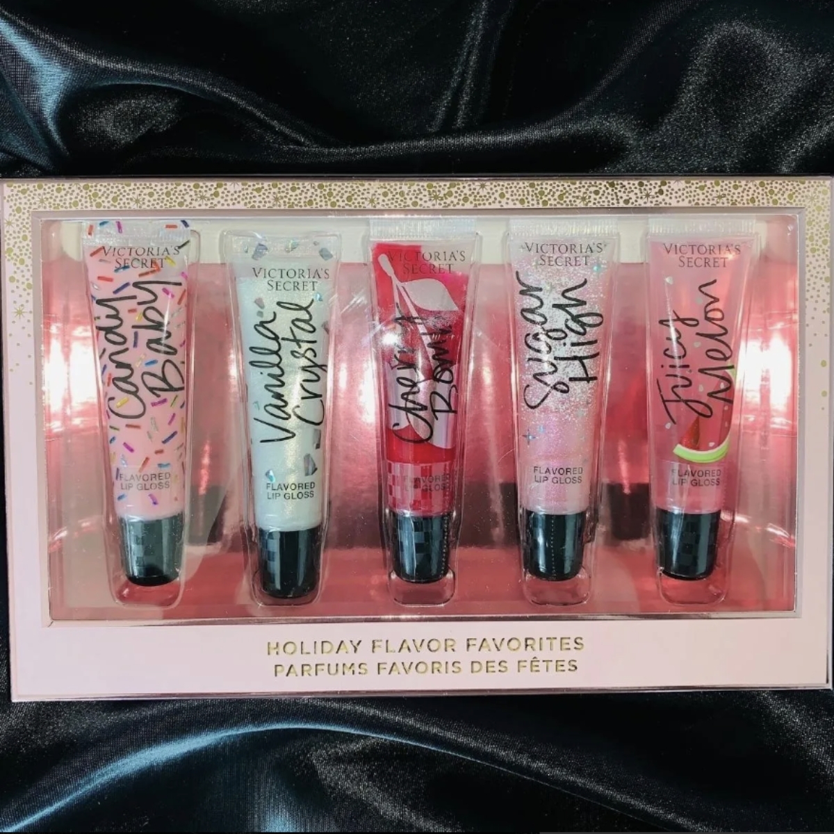 Set De 5 Gloss Victorias Secret Labiales Total Shine Addict Original 