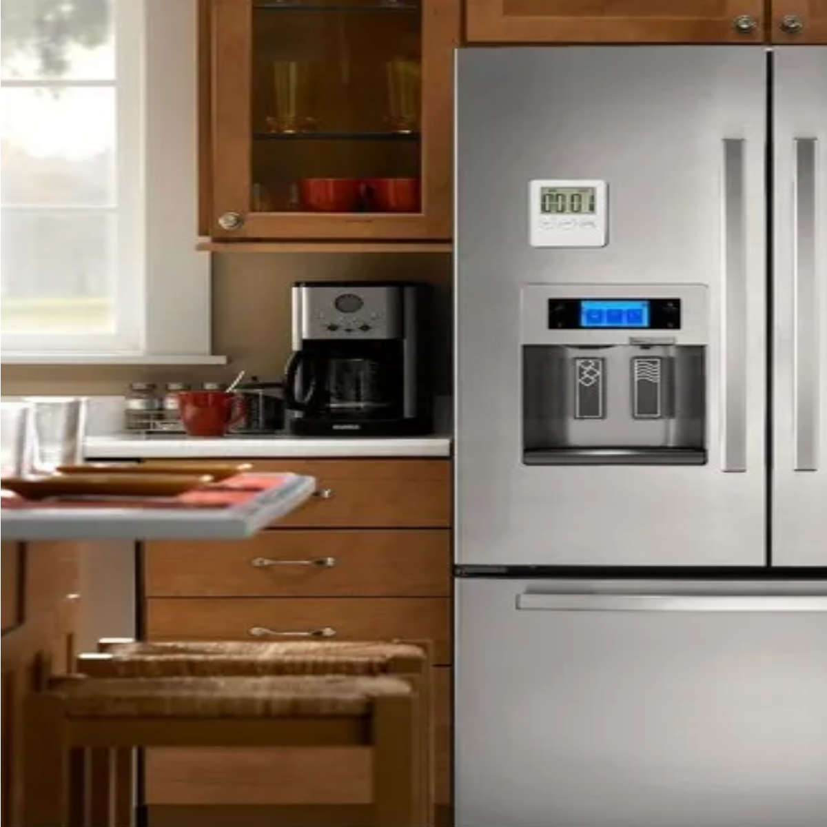 Temporizador Digital Lcd Para Cocina Blanco