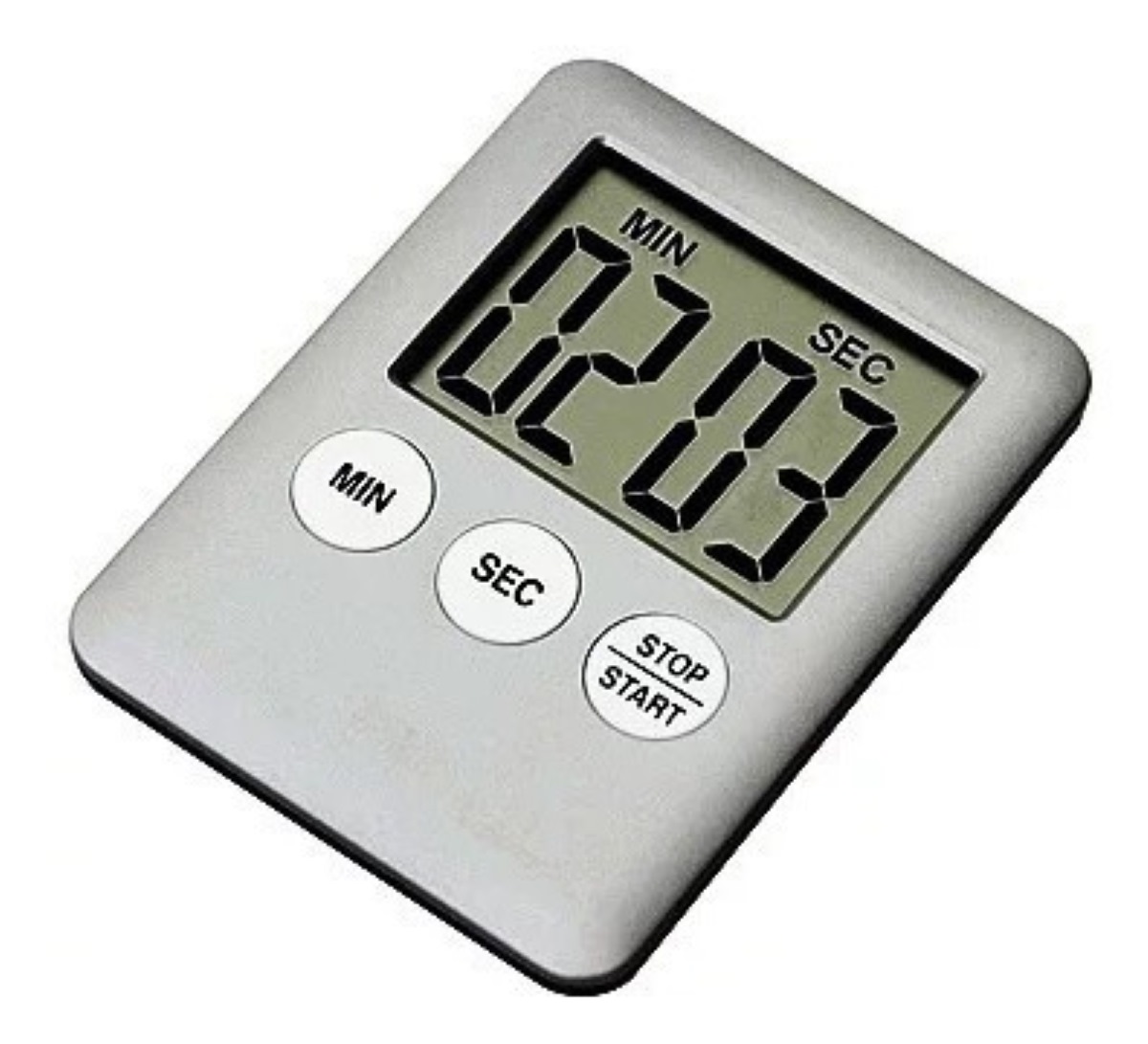 Temporizador Digital Lcd Para Cocina Gris