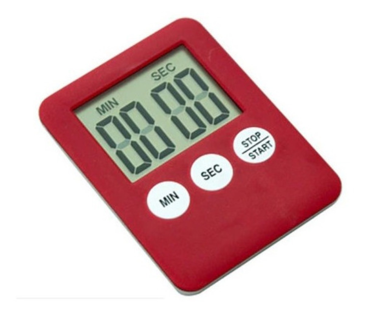 Temporizador Digital Lcd Para Cocina Rojo