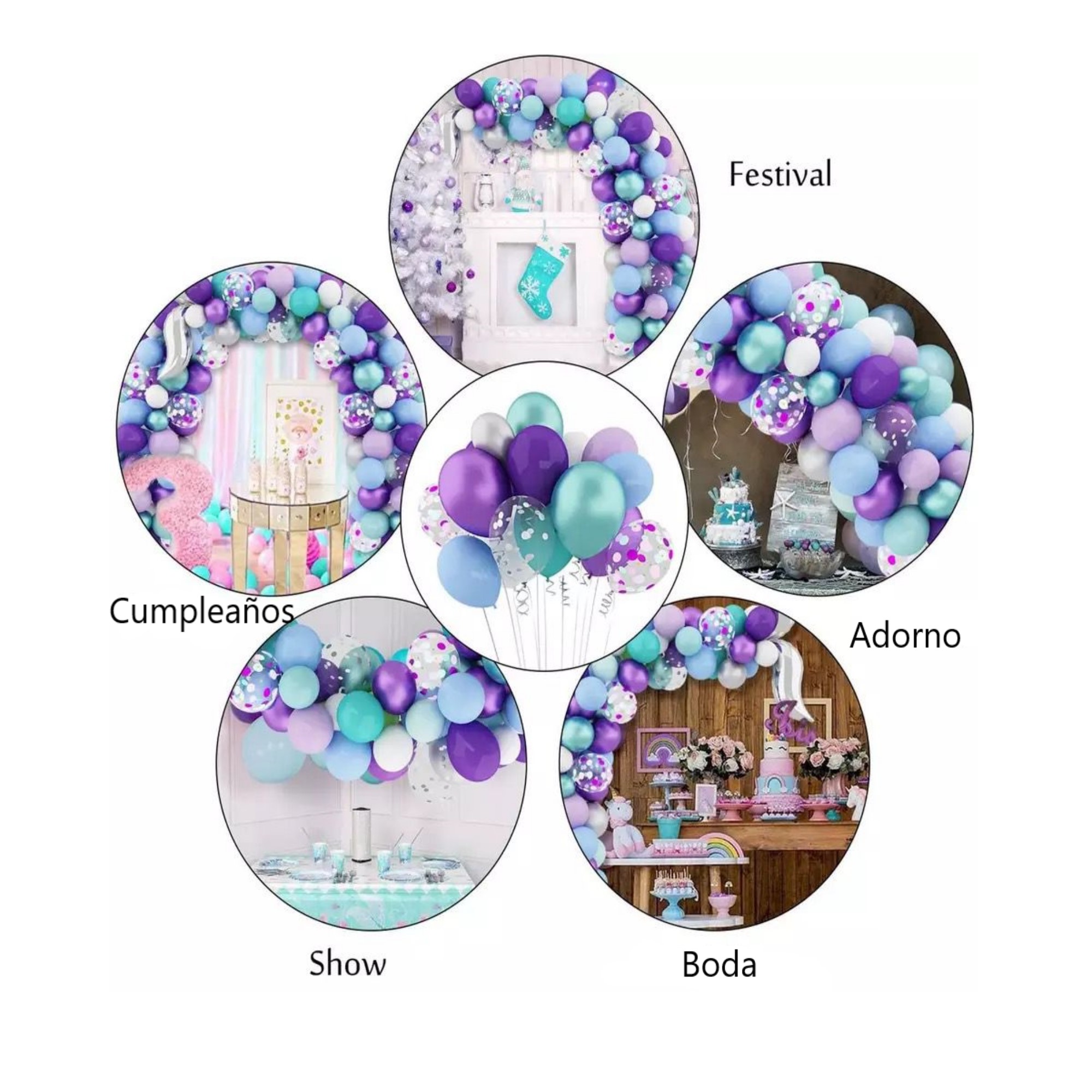 Globos de Decoración Kit De Fiesta *mar*