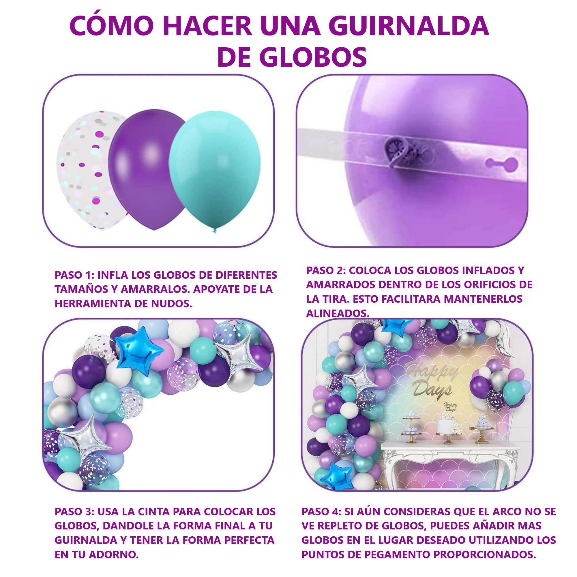 Globos de Decoración Kit De Fiesta *mar*