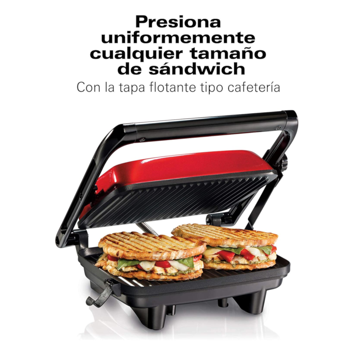 Parrilla Sandwichera para Panini, Placas Antiadherentes