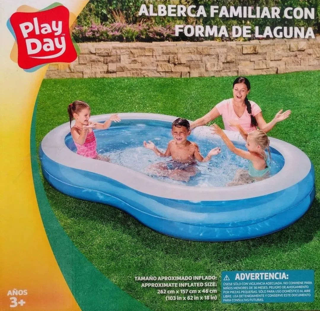 Alberca Familiar Con Forma de Laguna