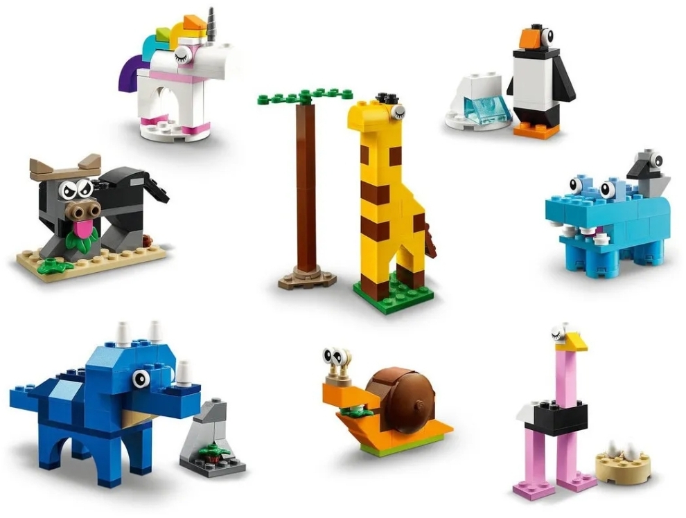 Set De Construcción Lego Classic Bricks And Animals 1500 Piezas En Caja
