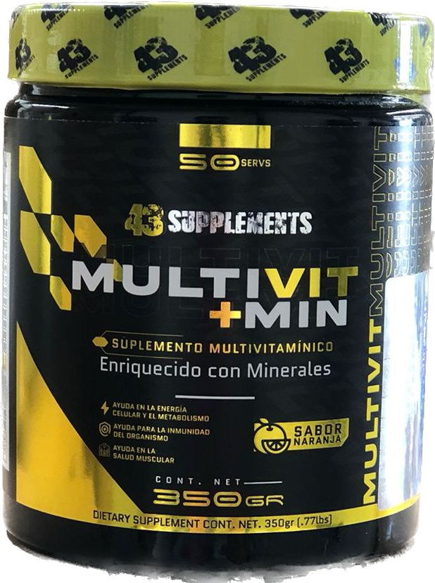 Multivitaminico + minerales MULTIVITA MIN Sabor Naranja 350 gr 50 serv 43 Supplements