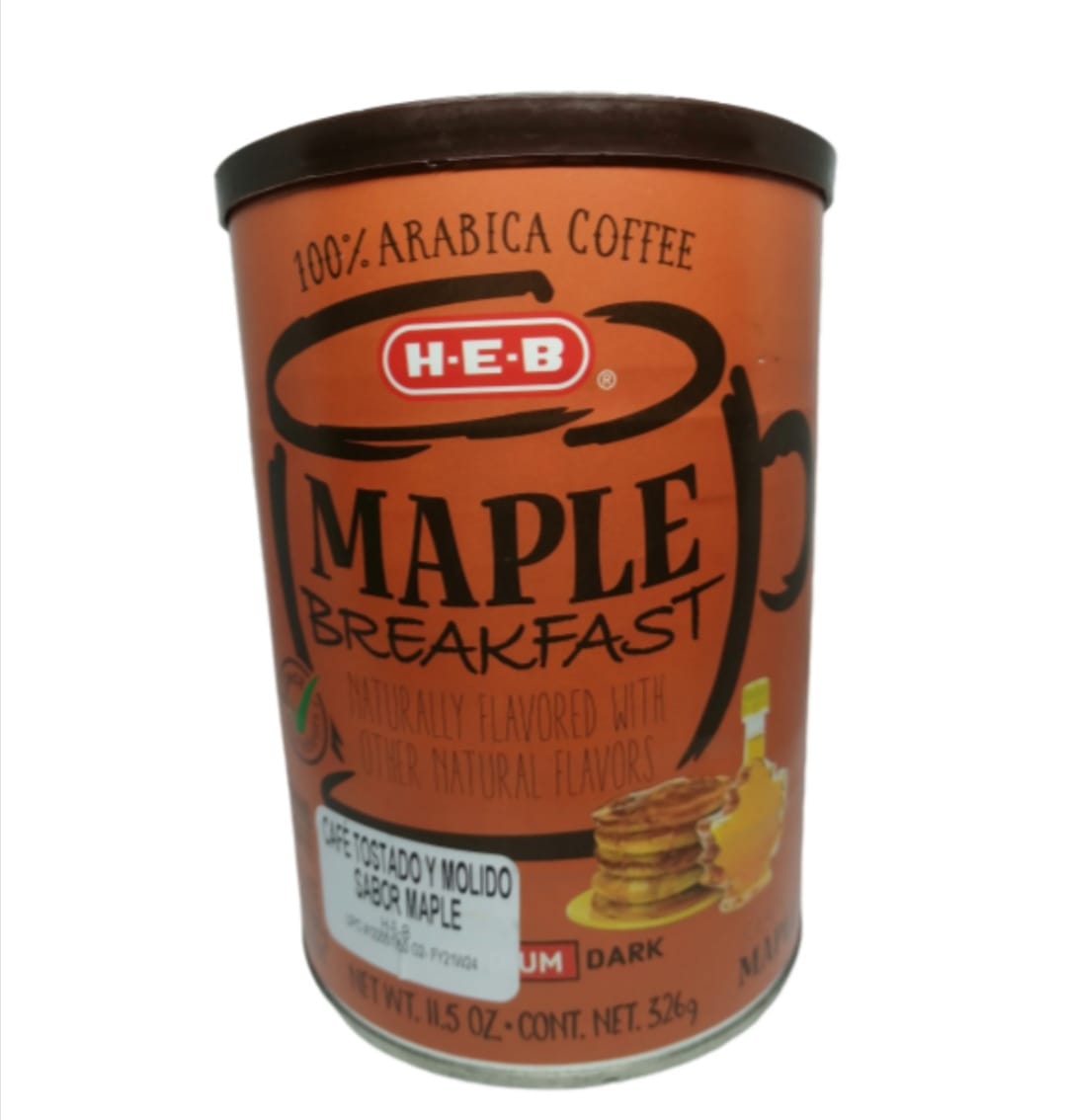 Café Molido Tostado Medio H-E-B, Sabor Maple (326g)