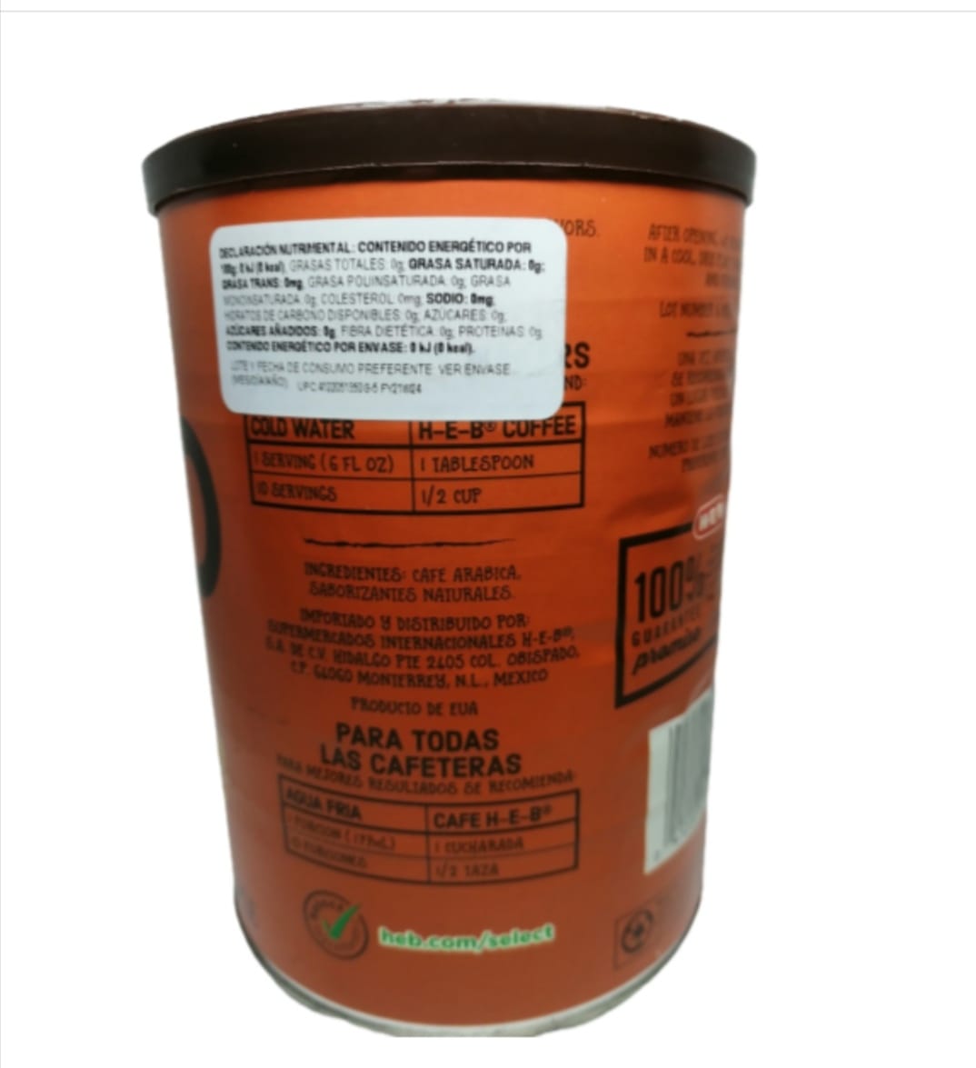 Café Molido Tostado Medio H-E-B, Sabor Maple (326g)