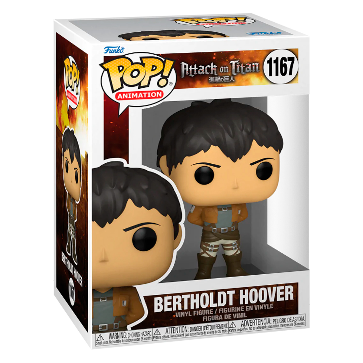 Funko Pop Bertholdt Hoover #1167 Attack On Titan Anime Figura Original
