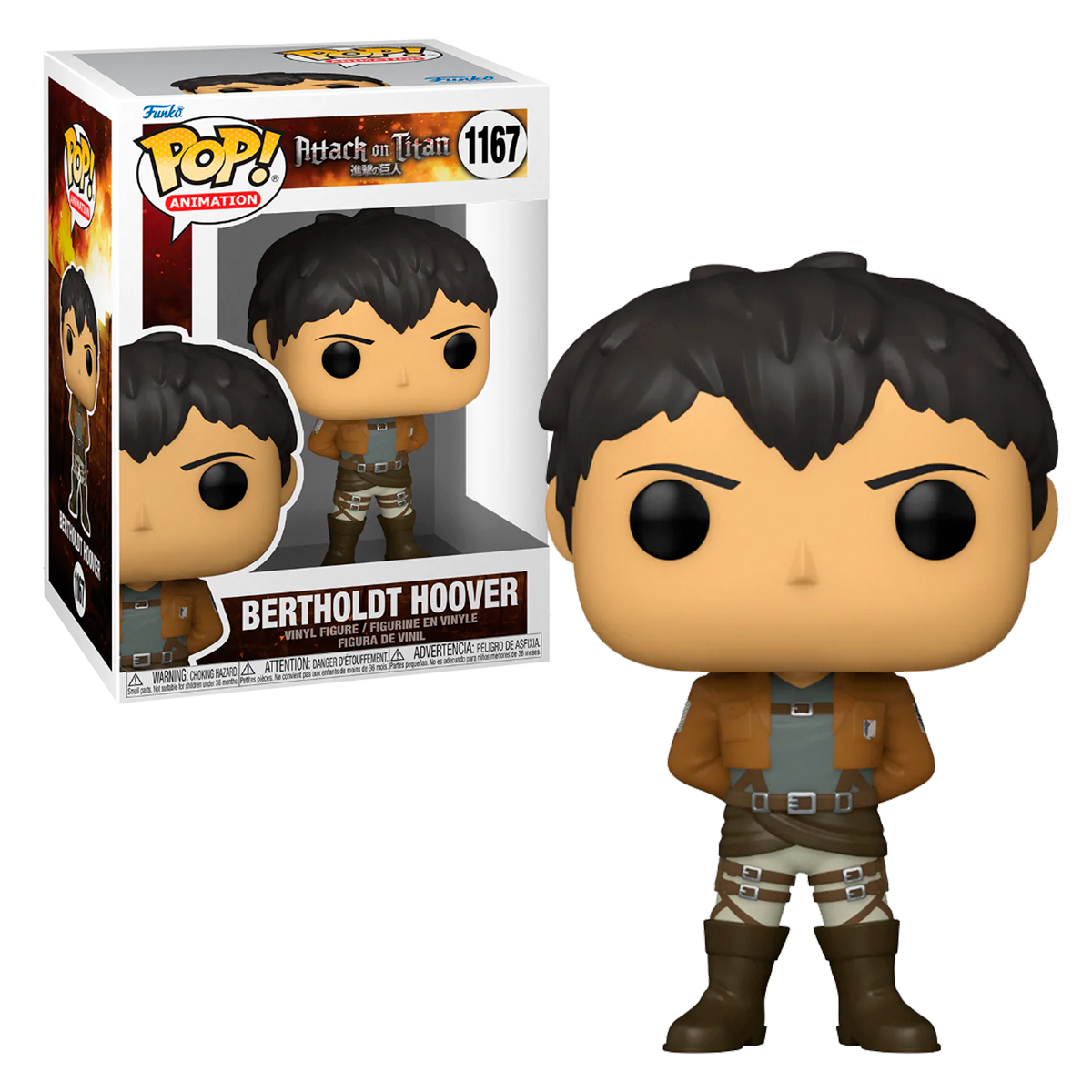 Funko Pop Bertholdt Hoover #1167 Attack On Titan Anime Figura Original