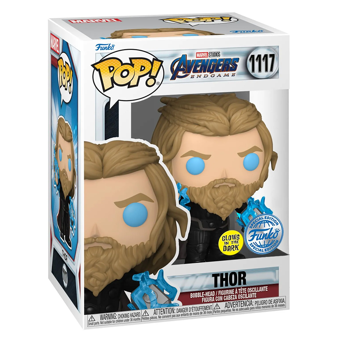 Funko Pop Thor Con Rayos #1117 Avengers EndGame Glow Marvel Figura Original