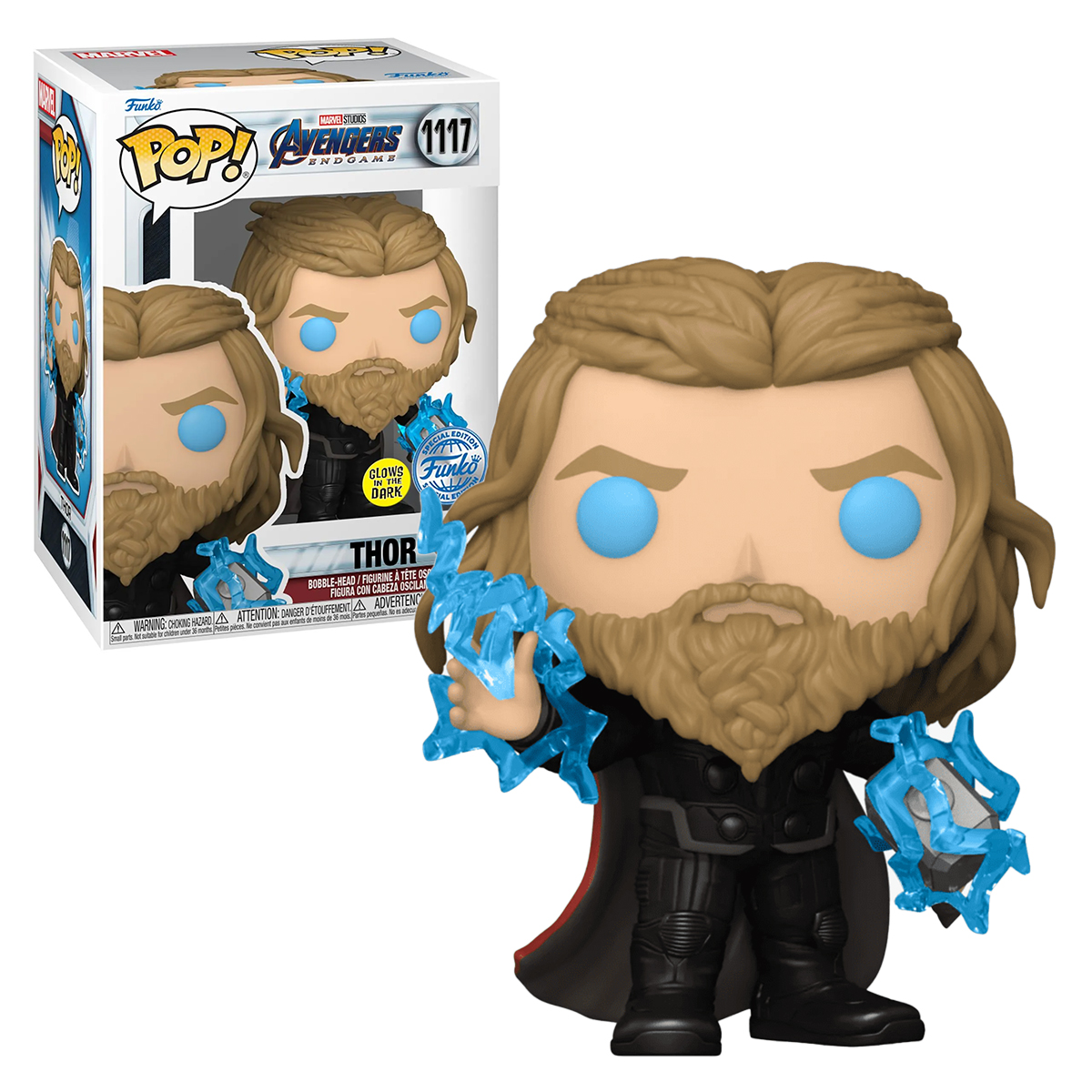 Funko Pop Thor Con Rayos #1117 Avengers EndGame Glow Marvel Figura Original