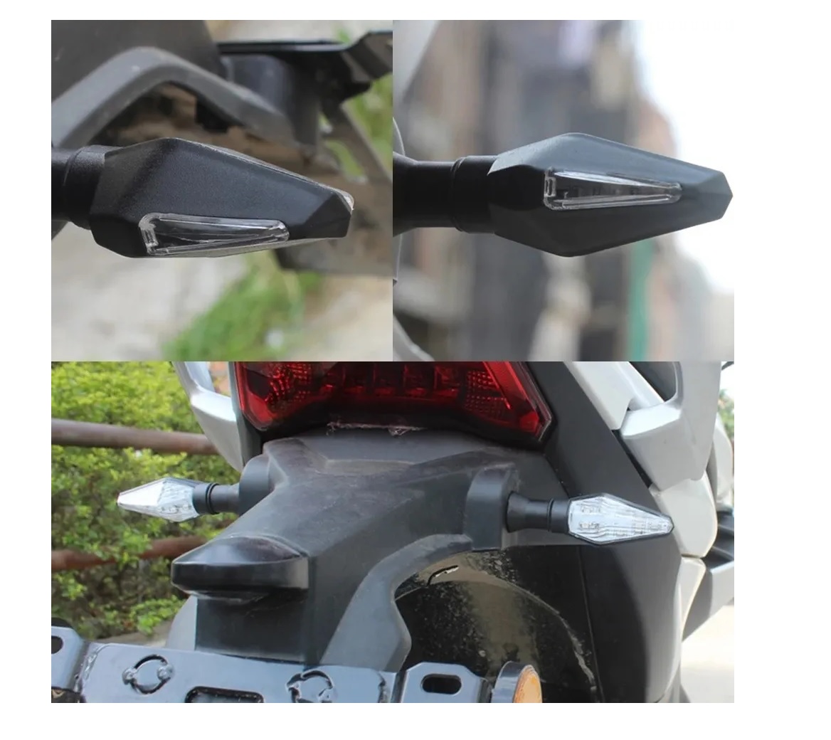Set 4pz Direccionales Led Moto Motocicleta Doble Funcion