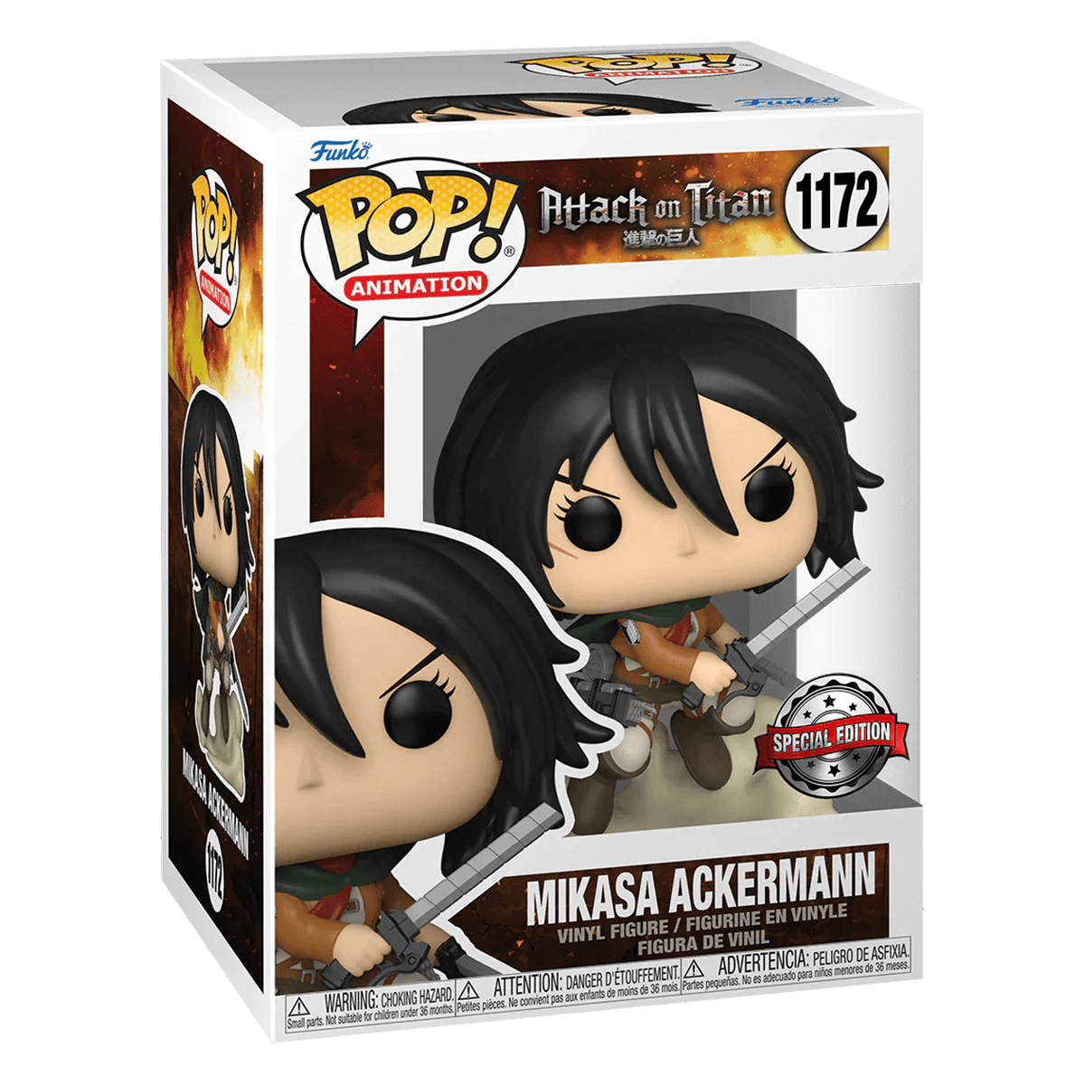 Funko Pop Mikasa Ackerman #1172 Attack On Titan Anime figura Original