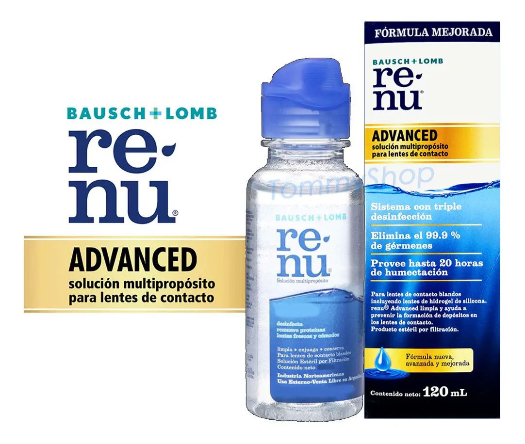 Renu Advanced Liquido Desinfectante Limpiado Lentes Contacto