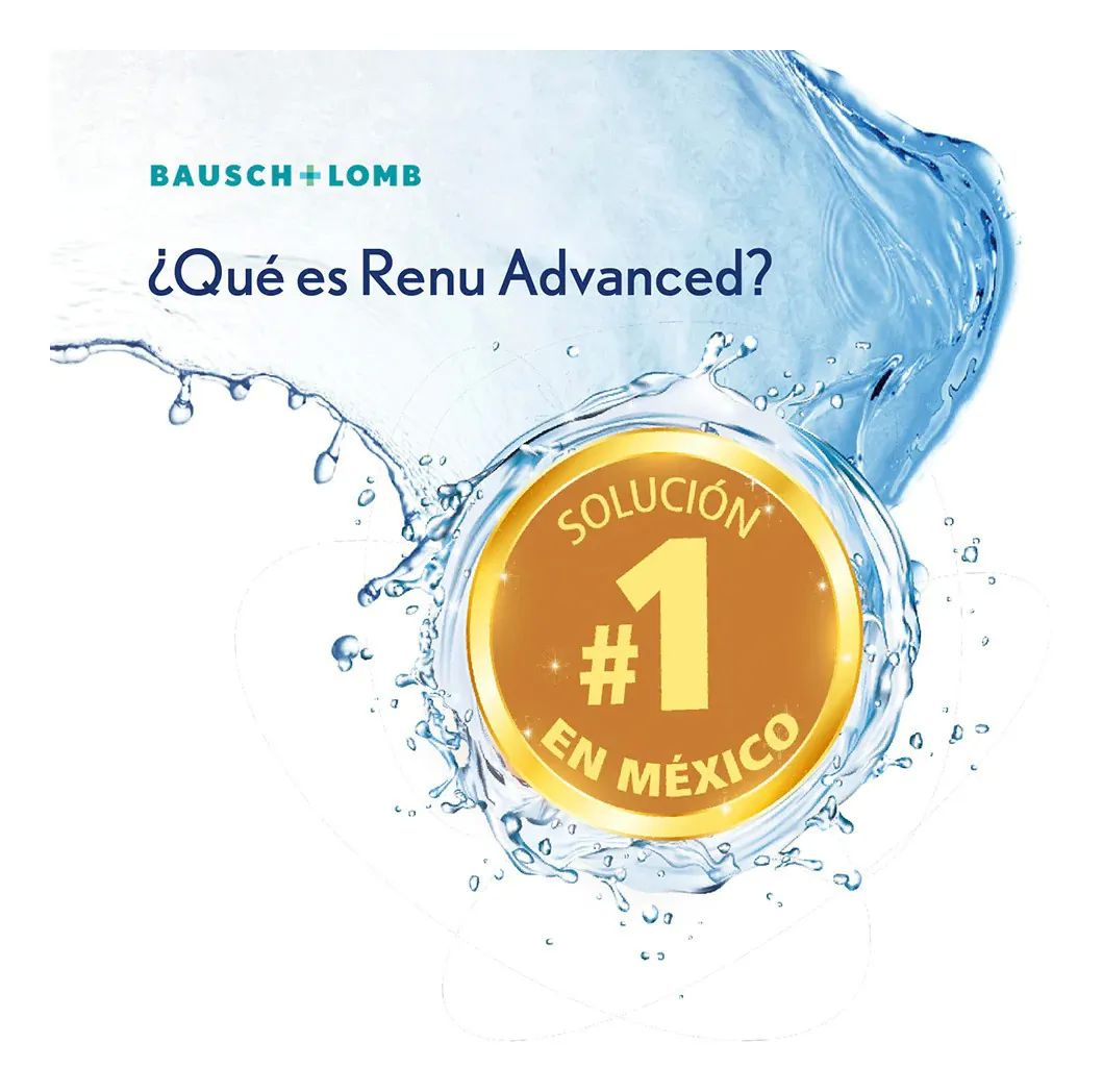Renu Advanced Liquido Desinfectante Limpiado Lentes Contacto