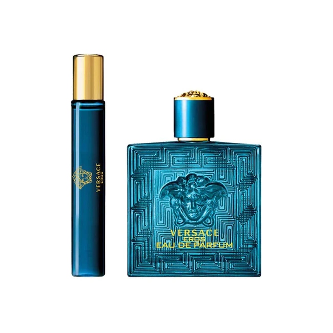 Set 3 Piezas Eros Eau de Parfum para Hombre de Versace 