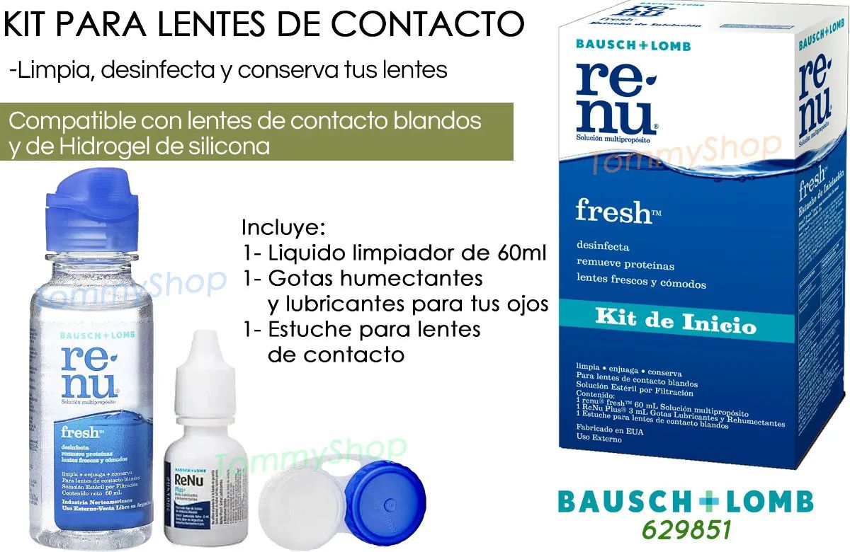 Renu Liquido Desinfectante Limpieza Lentes D Contacto Estuch