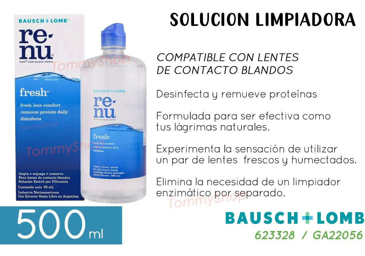 Renu Liquido Desinfectante P Limpieza De Lentes D Contacto