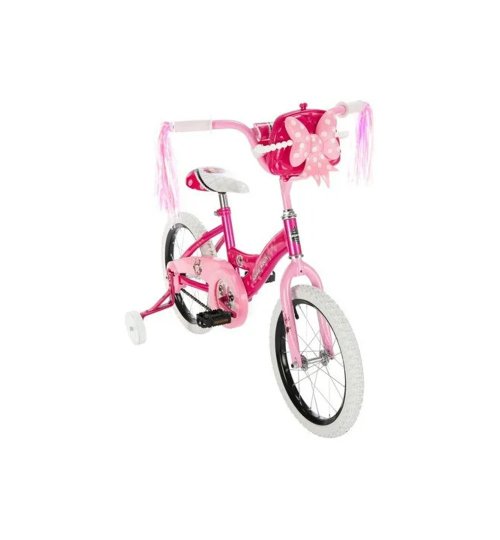 Huffy Bicicleta para niños Disney Minnie 16 pulgadas Pink con ruedines 