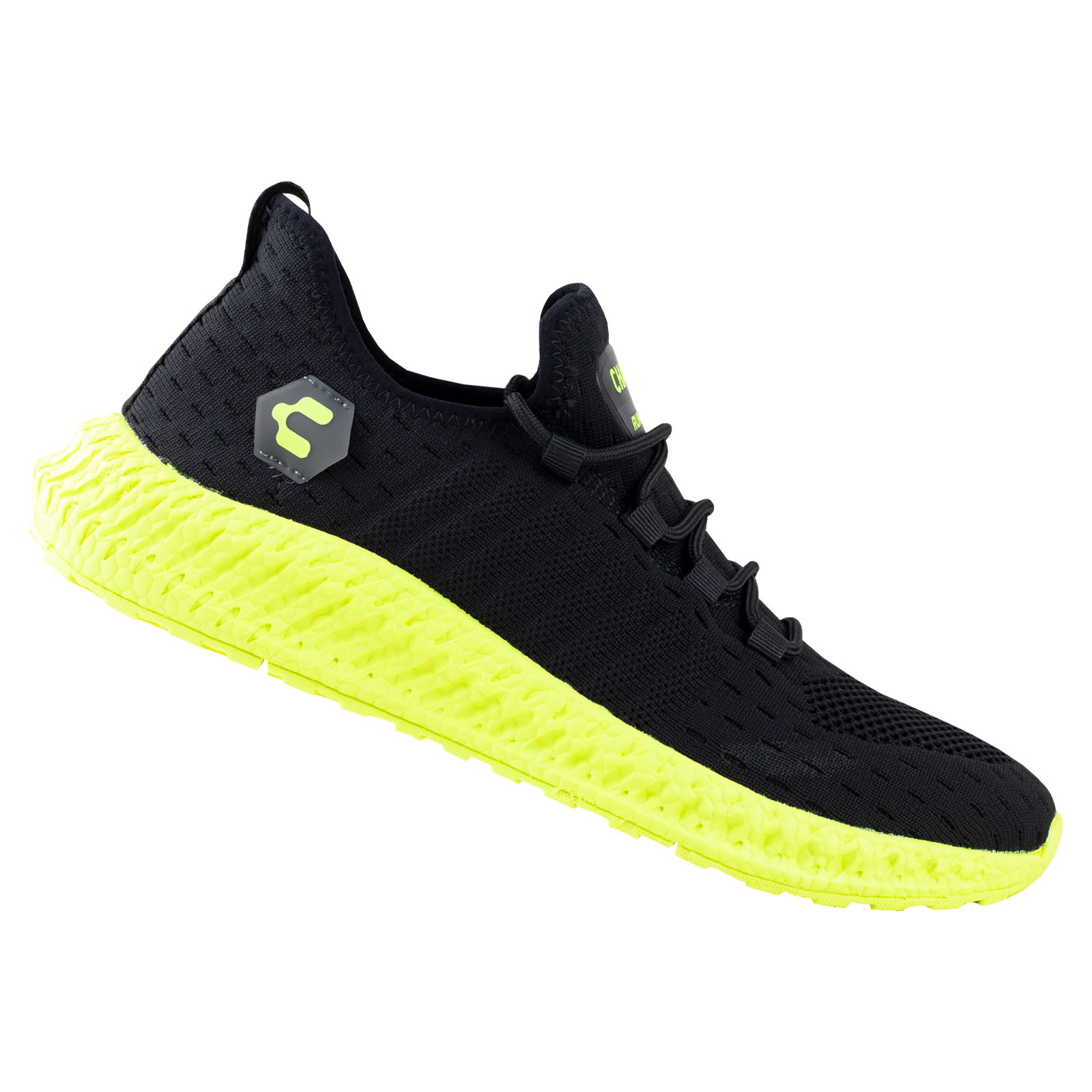 Tenis Hombre Charly Sport Running 1086108 Negro Limón Light