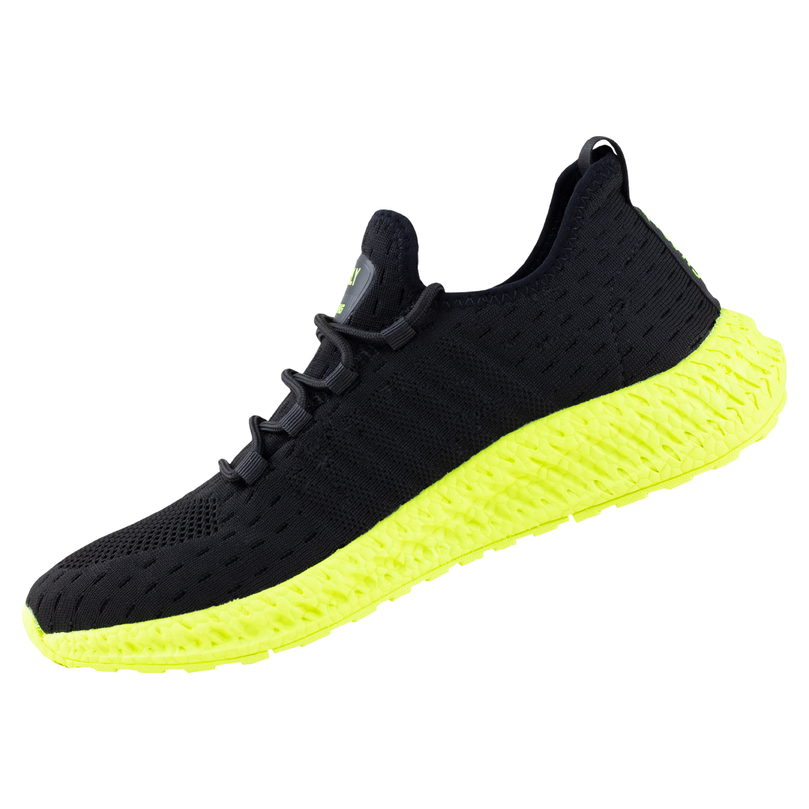 Tenis Hombre Charly Sport Running 1086108 Negro Limón Light