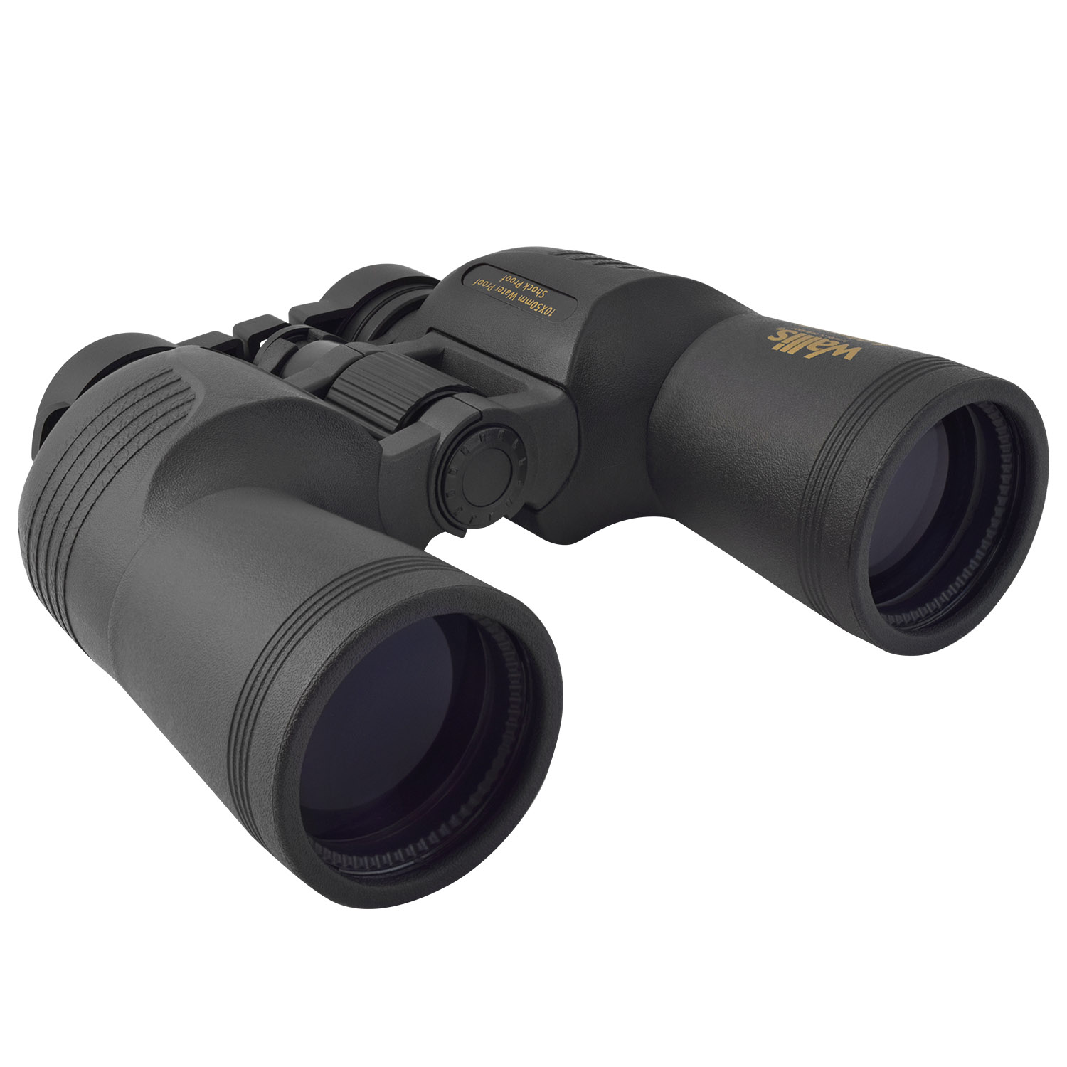 Binocular Wallis gran angular tipo porro, 10 x 50 mm, Bak-4, con nitrógeno