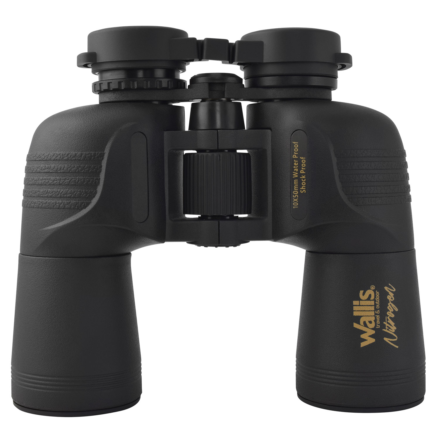 Binocular Wallis gran angular tipo porro, 10 x 50 mm, Bak-4, con nitrógeno