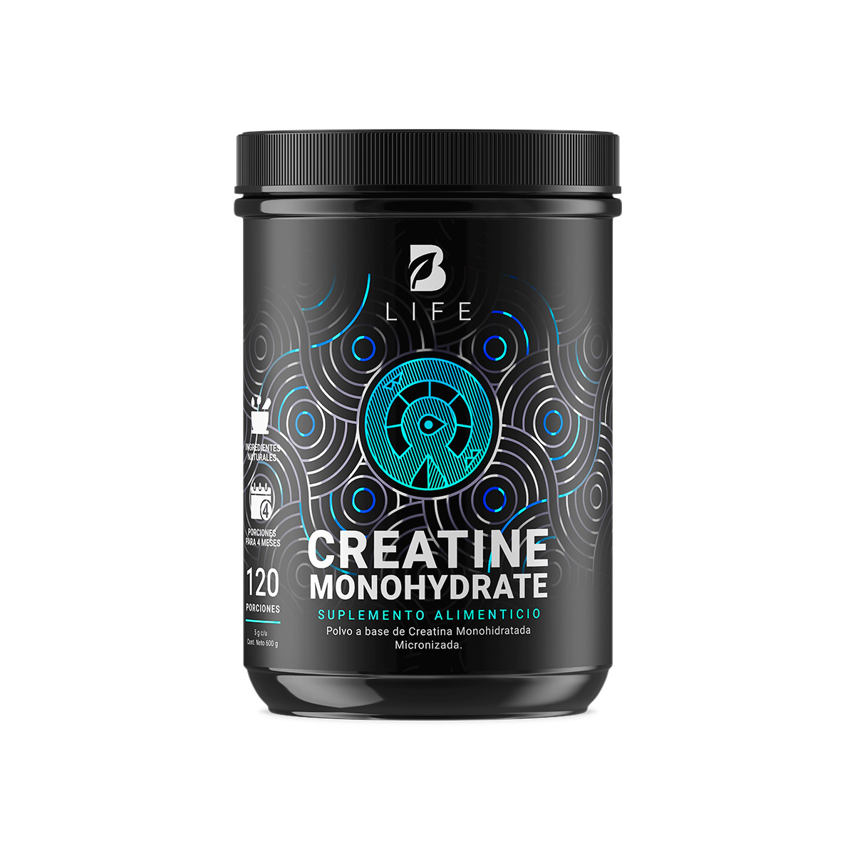 Creatina Monohidratada 120 Tomas. Creatine Monohydrate. B Life