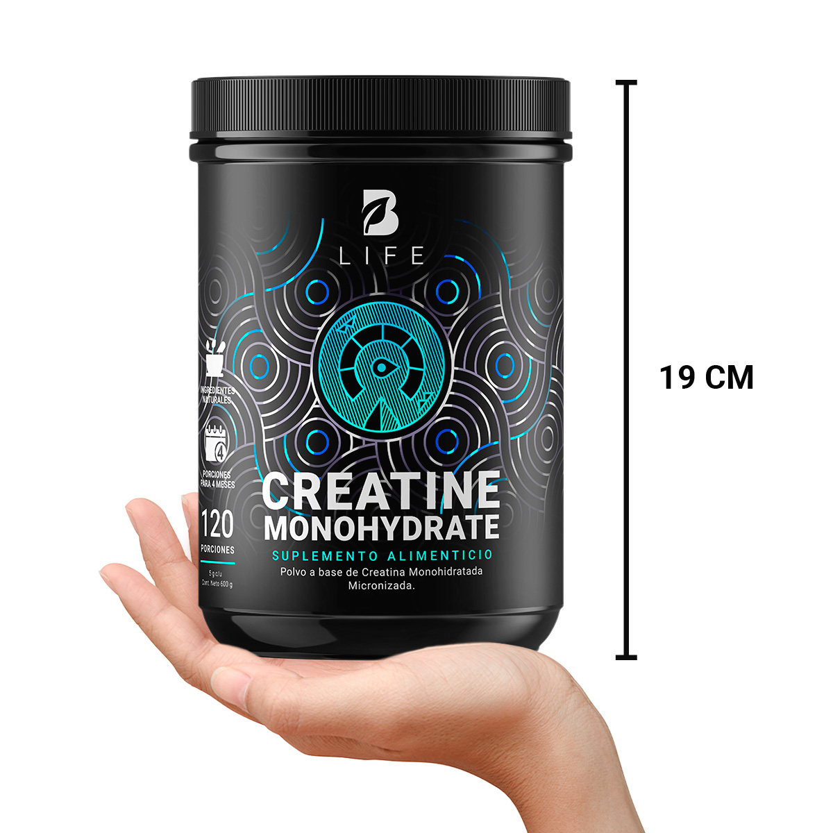 Creatina Monohidratada 120 Tomas. Creatine Monohydrate. B Life