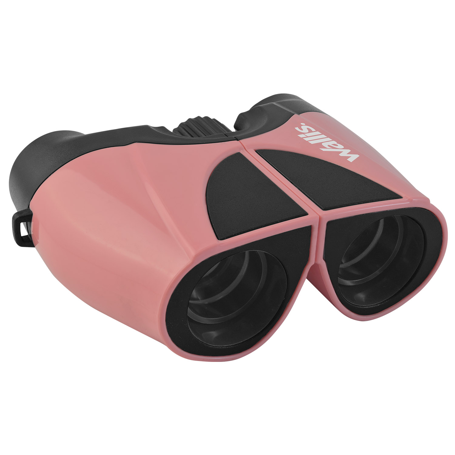 Binocular compacto Wallis tipo porro, 10 x 22 mm, con accesorios, rosa