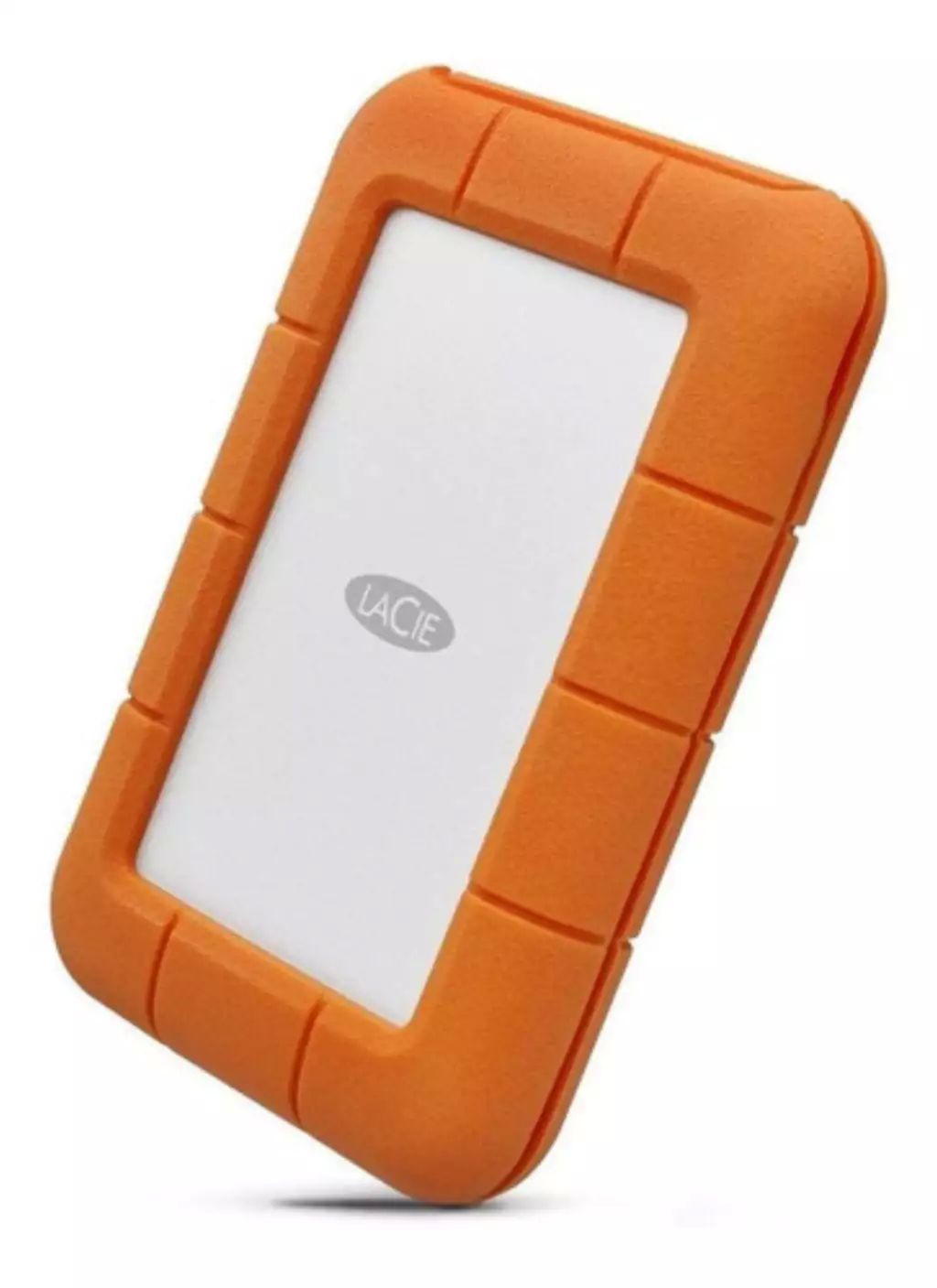 disco duro externo lacie rugged - 2.5" - 4tb - usb-c 3.0 - windows/mac - plata/naranja