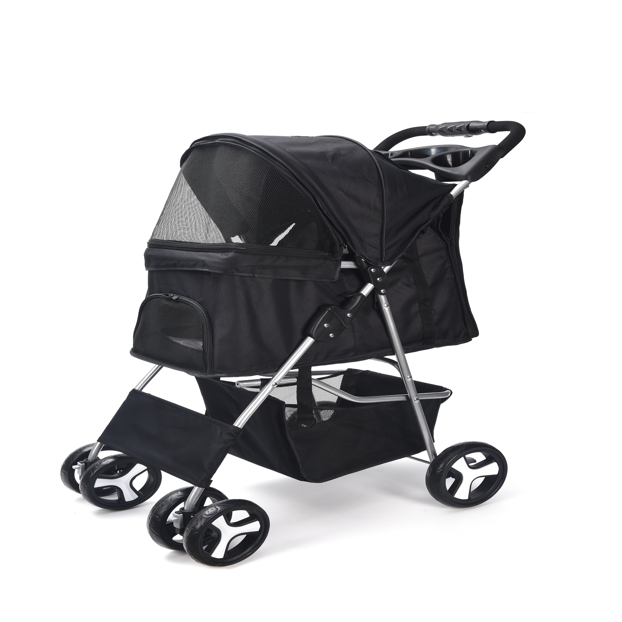Carriola Transportadora Plegable Para Perro Gatos Mascotas