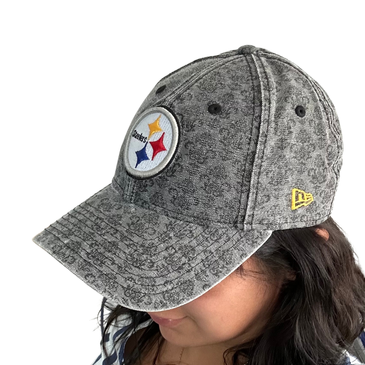 Gorra Steelers Pittsburgh Mezclilla Negra New Era Negra Azul Mujer