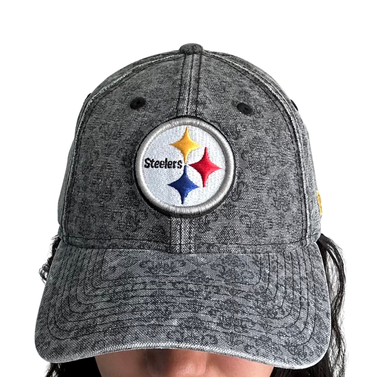 Gorra Steelers Pittsburgh Mezclilla Negra New Era Negra Azul Mujer