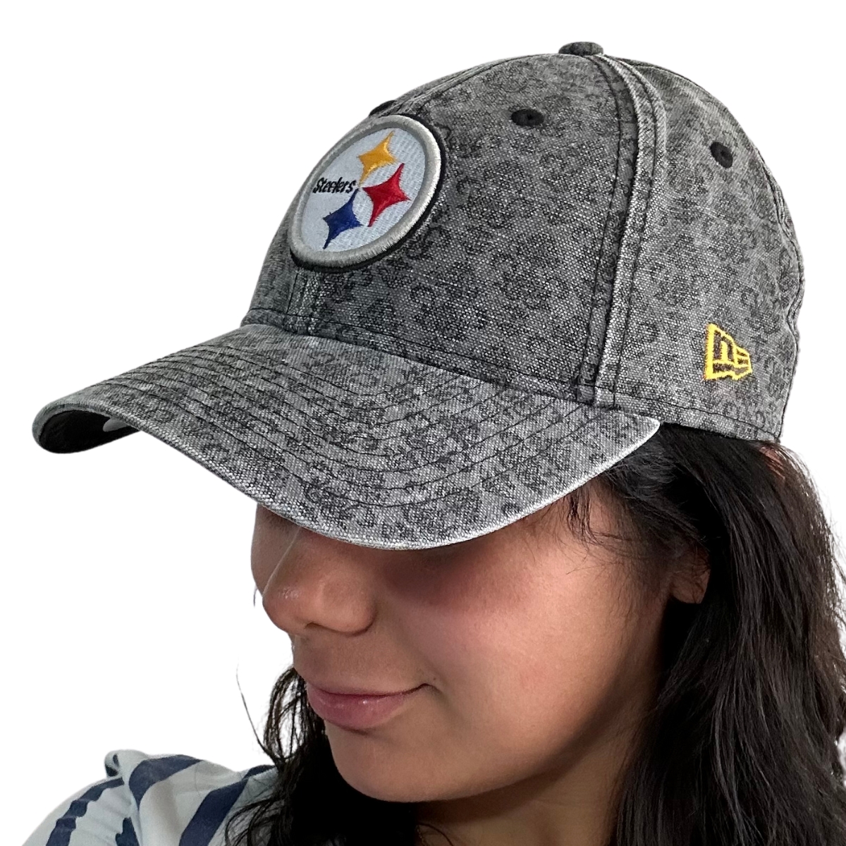Gorra Steelers Pittsburgh Mezclilla Negra New Era Negra Azul Mujer