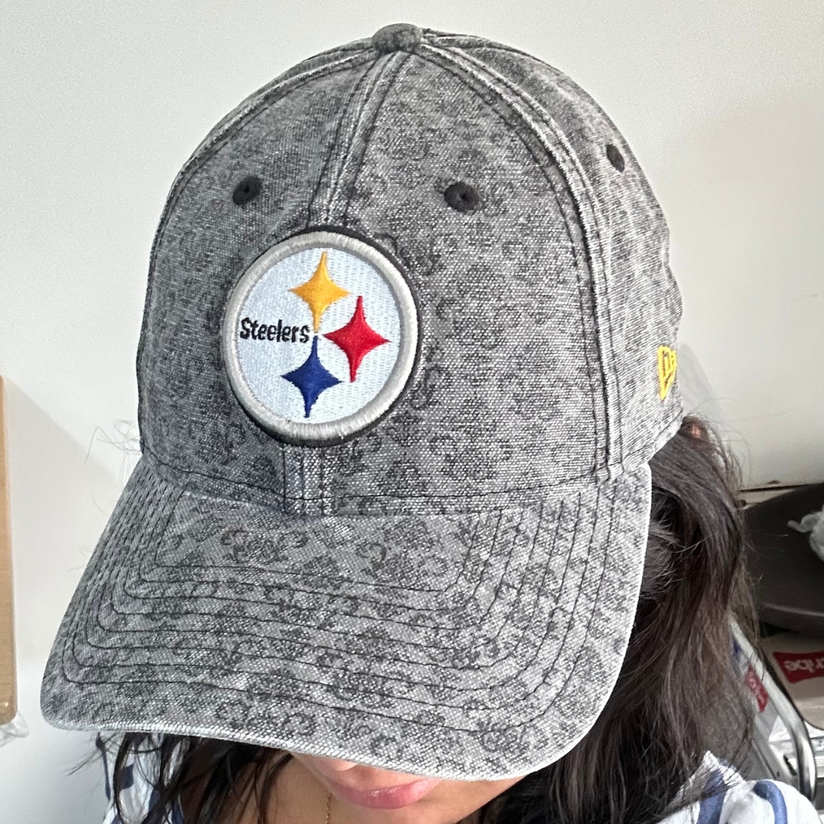 Gorra Steelers Pittsburgh Mezclilla Negra New Era Negra Azul Mujer