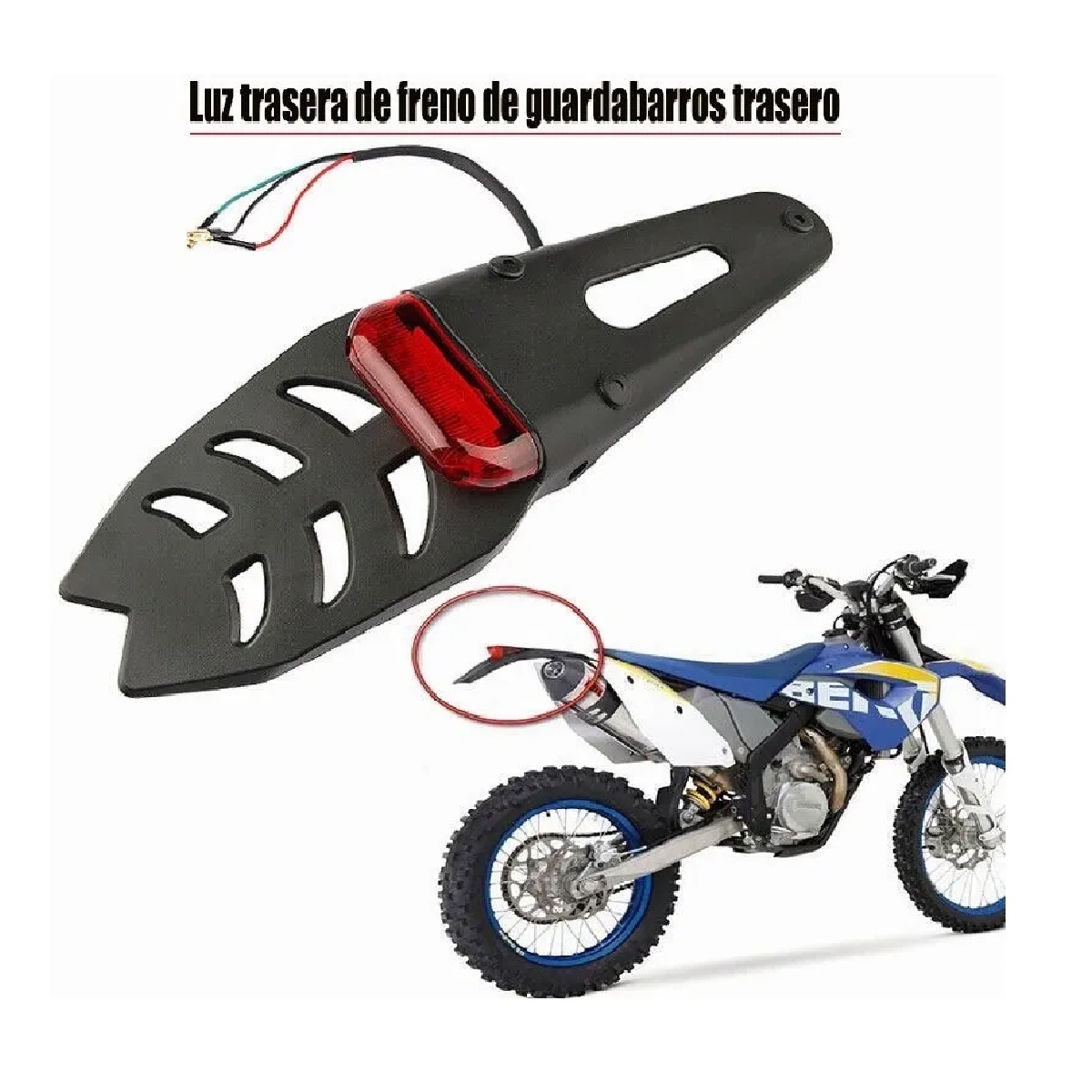 Luz Trasera Stop Guardabarros Luces Faro Naked Led Para Moto