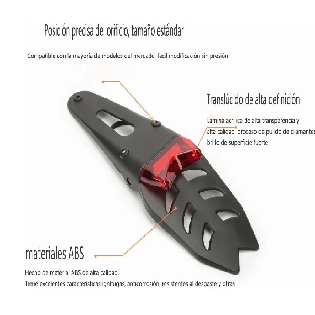 Luz Trasera Stop Guardabarros Luces Faro Naked Led Para Moto