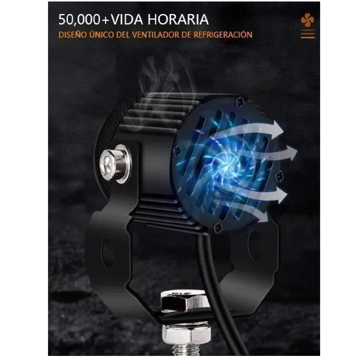 Par Luces Led Auxiliares Faros De Lupa Para Auto Moto 60w