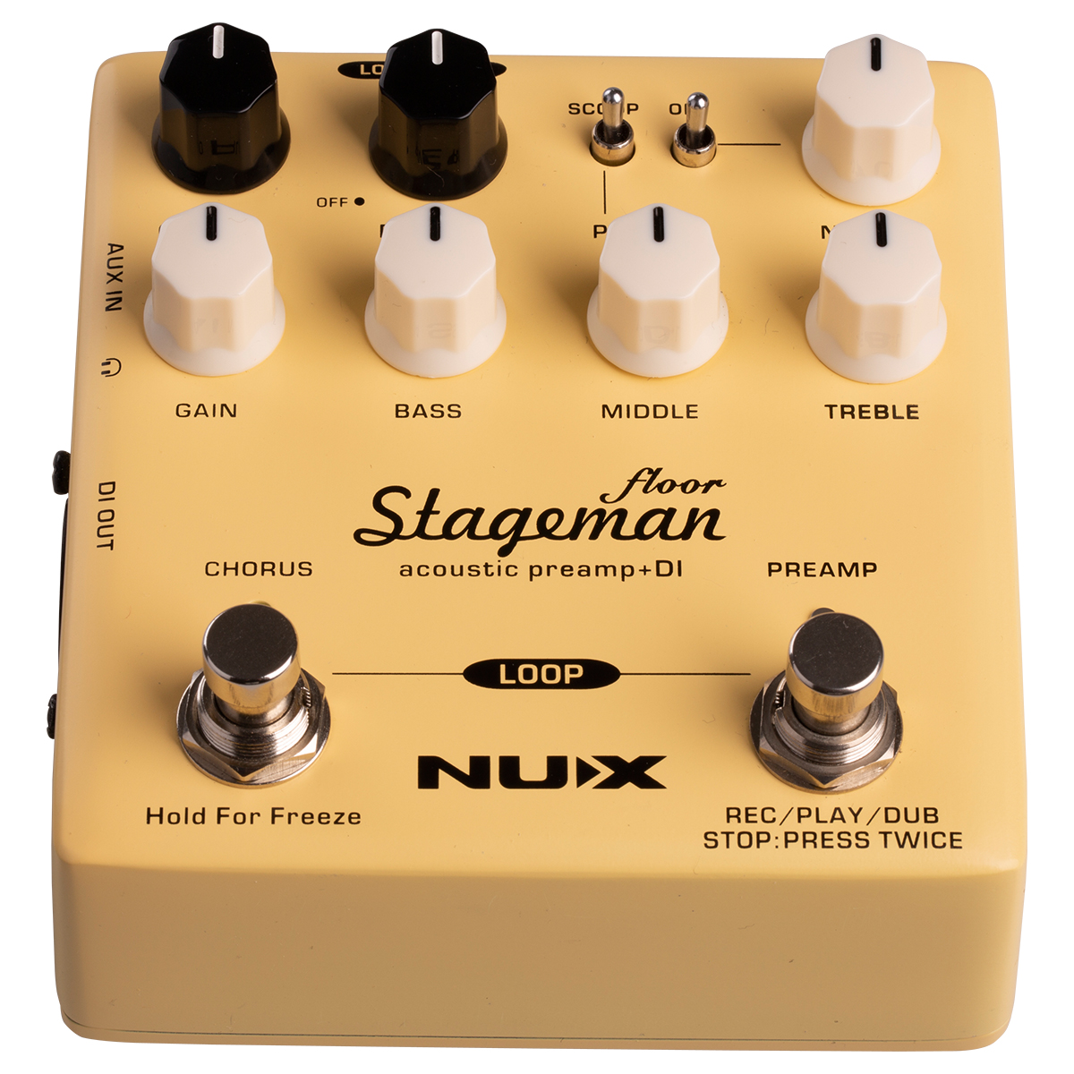 Pedal NUX NAP-5 stageman floor preamp/di