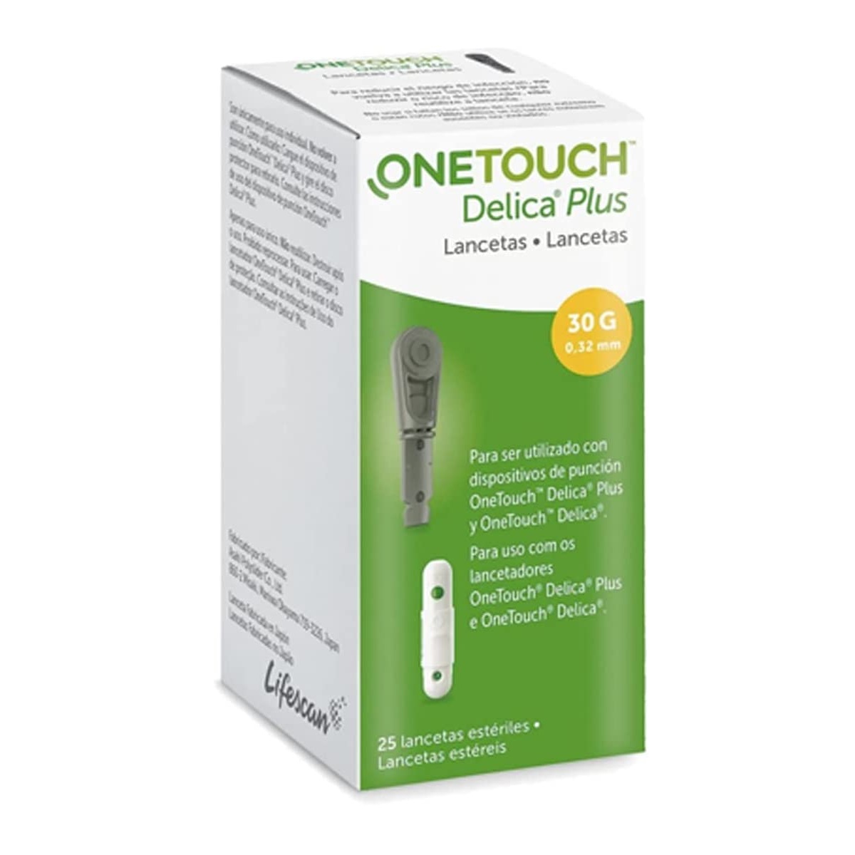 Kit One Touch Select Plus Flex Glucómetro + 25 Tiras + 25 Lancetas + Lancetador