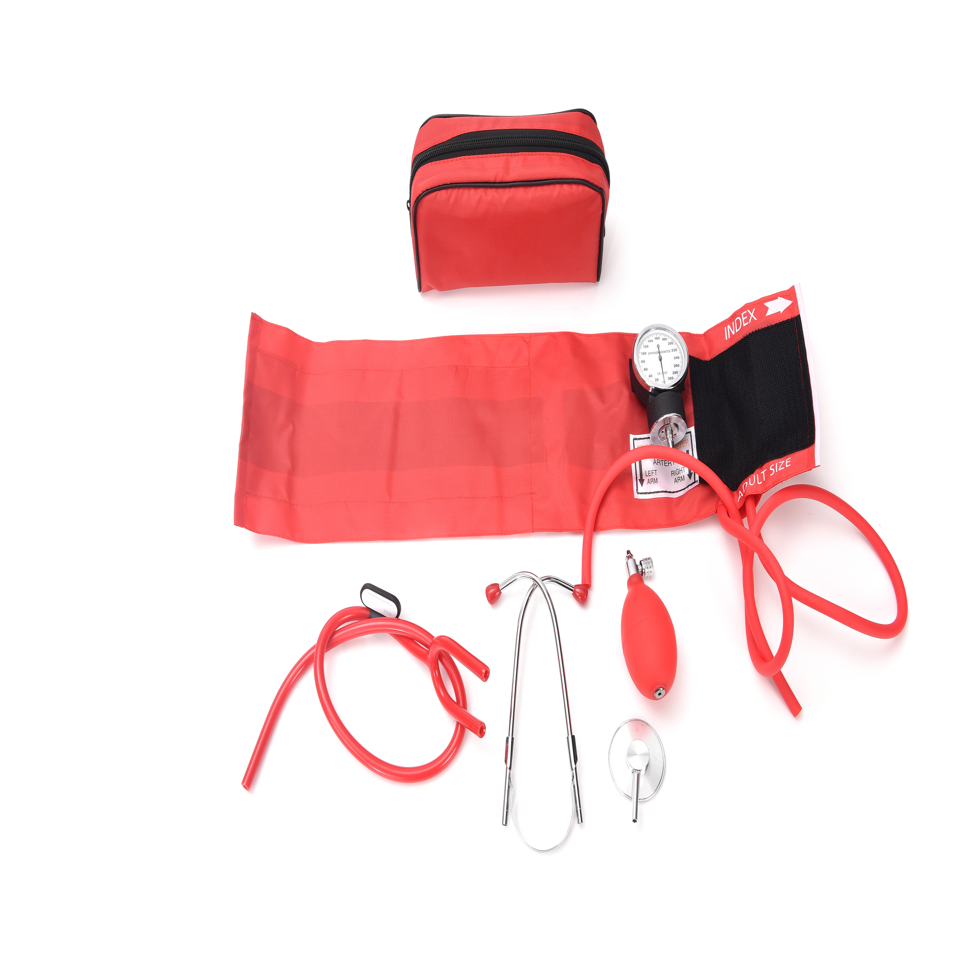Kit Baumanometro Aneroide Manual Con Estetoscopio y Maletin