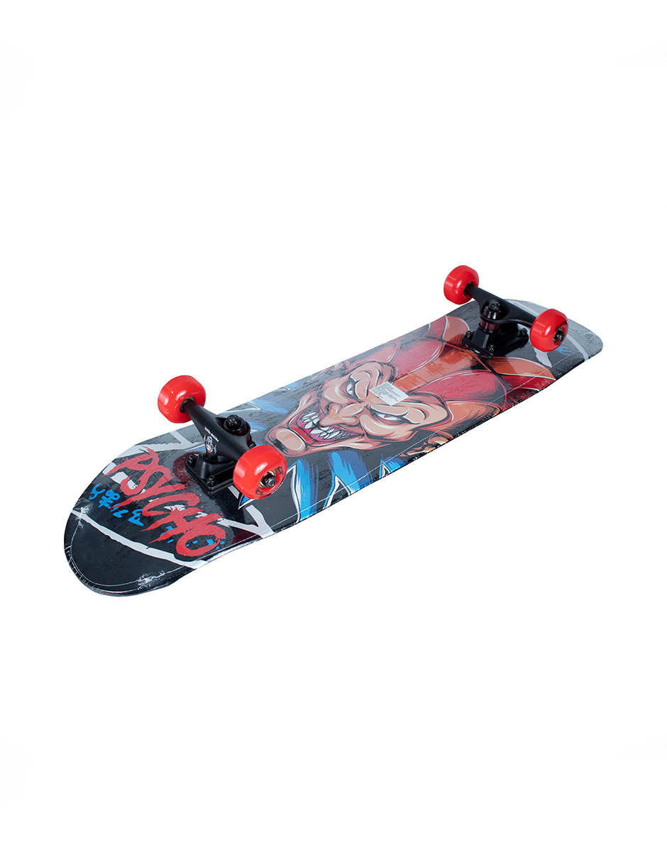 Patineta semiprofesional marca Psycho diseño Arlequín