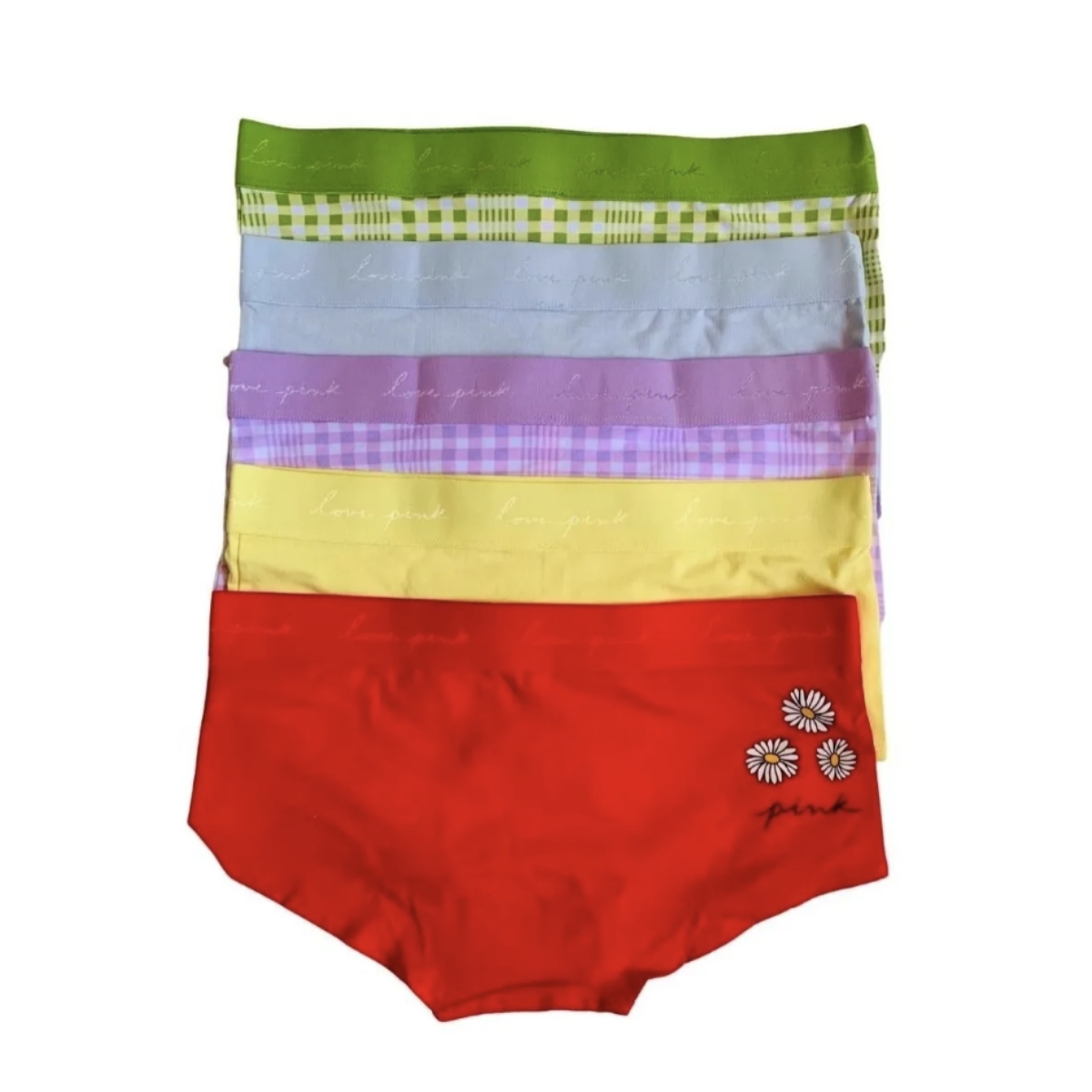Set De 5 Boxers Victorias Secret Pantys Cachetero Mujer Original